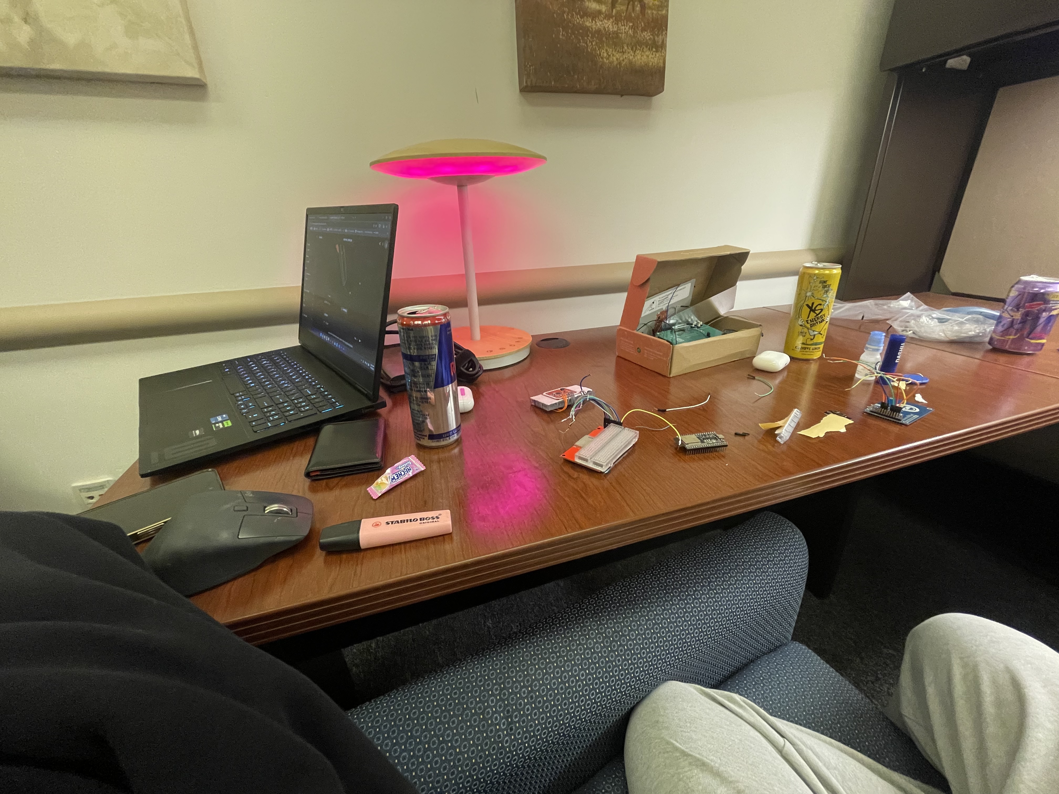Tessera electronics workbench during prototype development